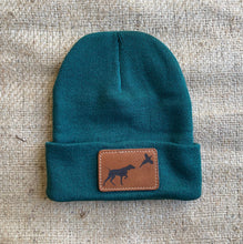 Load image into Gallery viewer, On Point Leather Patch Beanie
