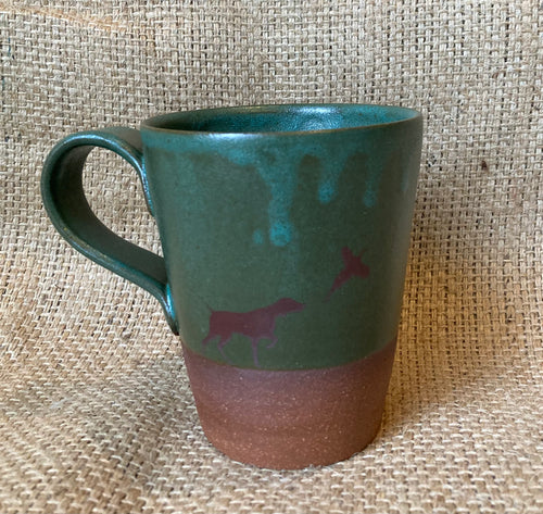 Vizsla and Pheasant Handmade Ceramic Mug