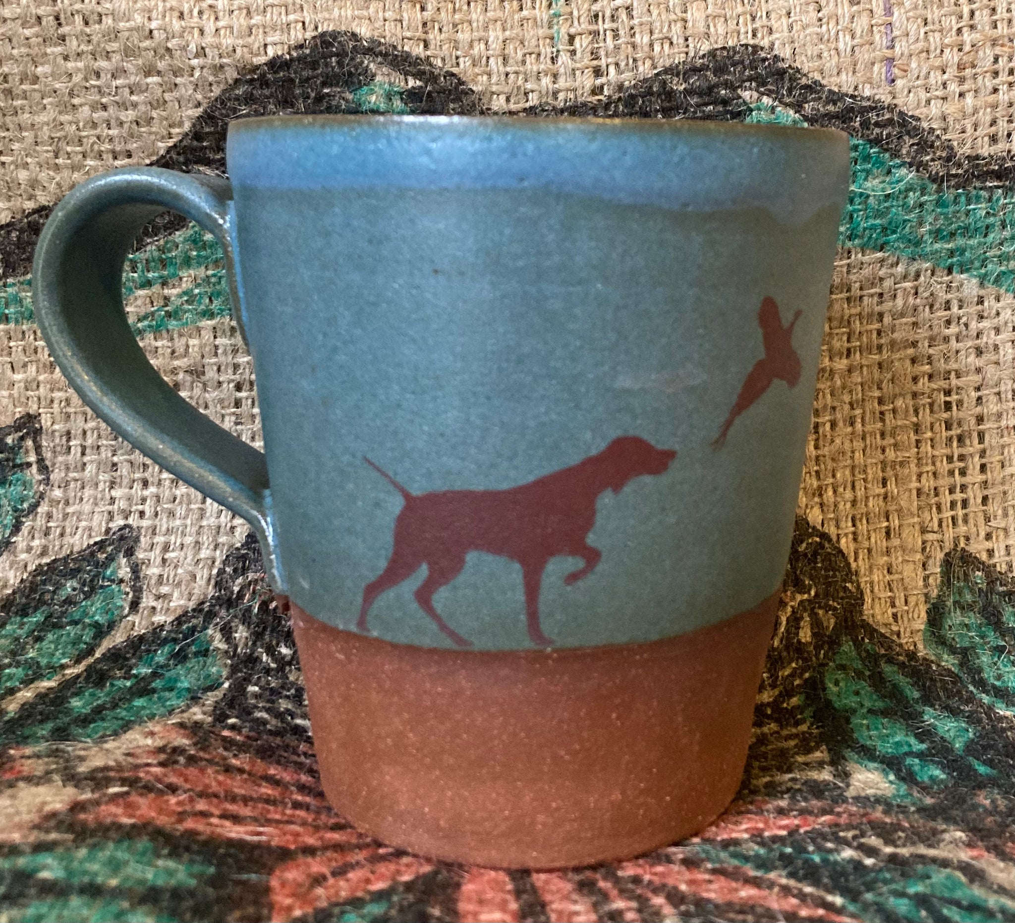 Vizsla and Pheasant Handmade Ceramic Mug